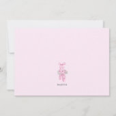 バレエの靴 招待状 (裏面)