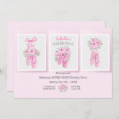 バレエの靴 招待状 (正面/裏面)