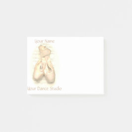 バレエのPointeの靴はパーソナライズ絵を描きました ポストイット