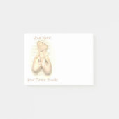 バレエのPointeの靴はパーソナライズ絵を描きました ポストイット (正面)