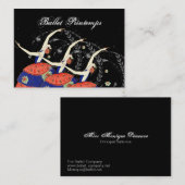 バレエのPrintempsのバレリーナのデザインビジネス 名刺 (正面/裏面)