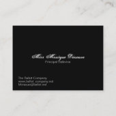 バレエのPrintempsのバレリーナのデザインビジネス 名刺 (裏面)