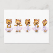 バレエは郵便はがき歩みます ポストカード (正面)