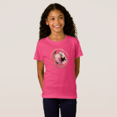 バレエをするチュチュ姿の可愛いフェレット Tシャツ (正面フル)