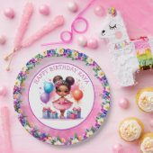バレエをテーマにした少女の誕生日パーティー ペーパープレート (パーティー)