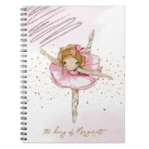 バレエを踊るかわいい少女の日記 ピンクの愛らしい日常