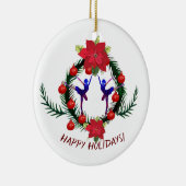 バレエウィンターホリデーズアート セラミックオーナメント (右)