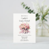 バレエエレガントダンスリサイタル招待状 ポストカード (スタンド正面)