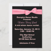 バレエエレガントダンスリサイタル招待状 招待状 (裏面)