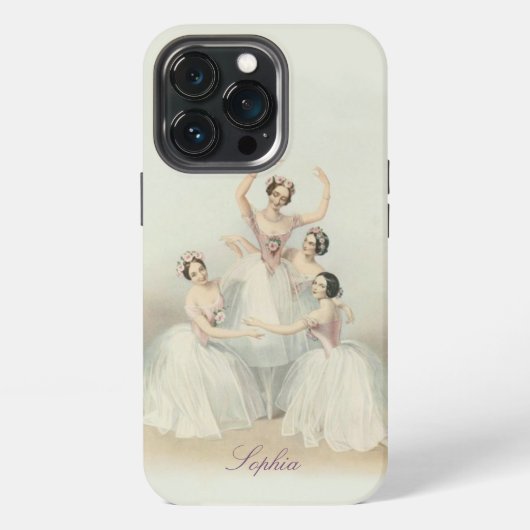 バレエカスタムiPhoneケース iPhoneケース (裏面)