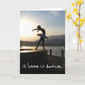 バレエカード1 カード (黄色い花)