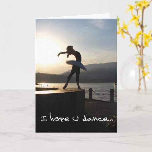 バレエカード1 カード (黄色い花)