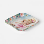 バレエガール&パピーパーティー ペーパープレート (傾斜あり)