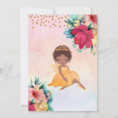 バレエガール ピンク バースデーパーティー キッズ インビテーション (裏面)