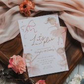 バレエキュートガールズパステルバレリーナ誕生日 招待状