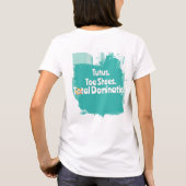 バレエコアベイビー | チュチュと完全なる支配ティー Tシャツ (裏面)