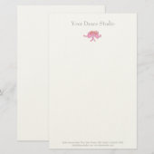 バレエシューズのダンサーオリジナルレターセット 便箋 (正面/裏面)