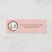 バレエシューズのプロフィールカード スキニー名刺 (裏面)