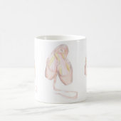 バレエシューズのマグ コーヒーマグカップ (中央)