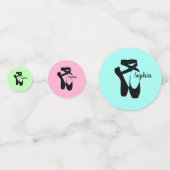 バレエシューズスリッパデザインテーブル紙吹雪 コンフェッティ (裏面)