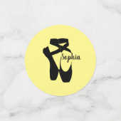 バレエシューズスリッパデザインテーブル紙吹雪 コンフェッティ (スモール正面)