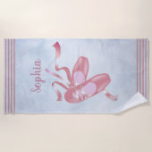 バレエシューズデザインビーチタオル ビーチタオル (正面)