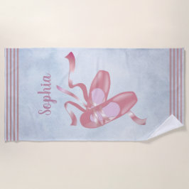 バレエシューズデザインビーチタオル ビーチタオル