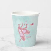 バレエシューズデザイン紙カップ 紙コップ (正面)