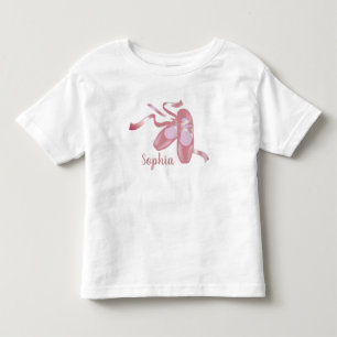 バレエシューズデザイン トドラーTシャツ