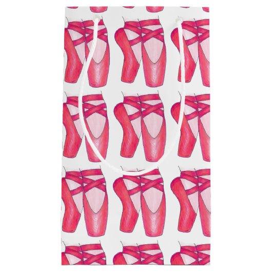 バレエシューズバレリーナダンス先生抱き枕 スモールペーパーバッグ (正面)