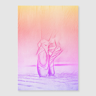 バレエシューズレインボーバレリナ磁気カード