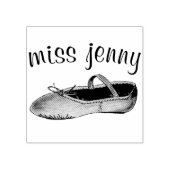 バレエシューダンス先生バレリパーソナライズされたーナ ラバースタンプ (インプリント)