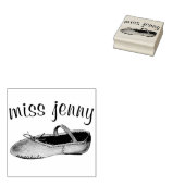 バレエシューダンス先生バレリパーソナライズされたーナ ラバースタンプ (押印)