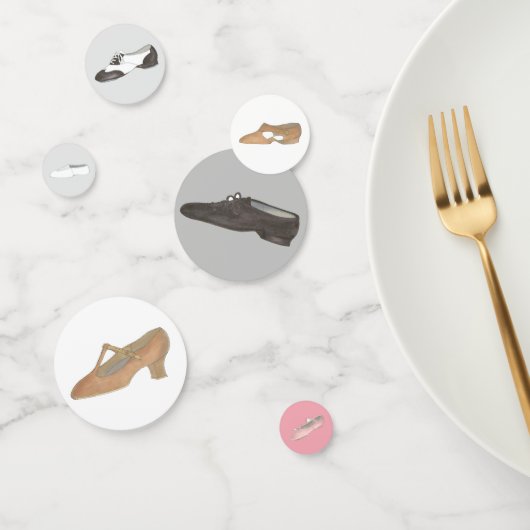 バレエジャズタップリリリカルアクロキャラクターダンスシューズ コンフェッティ (グループ)