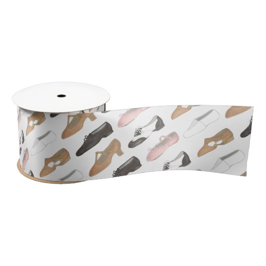 バレエジャズタップリリリカルアクロキャラクターダンスシューズ サテンリボン (リール)