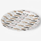 バレエジャズタップリリリカルアクロキャラクターダンスシューズ ペーパープレート (アングル)