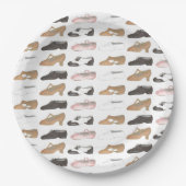 バレエジャズタップリリリカルアクロキャラクターダンスシューズ ペーパープレート (正面)