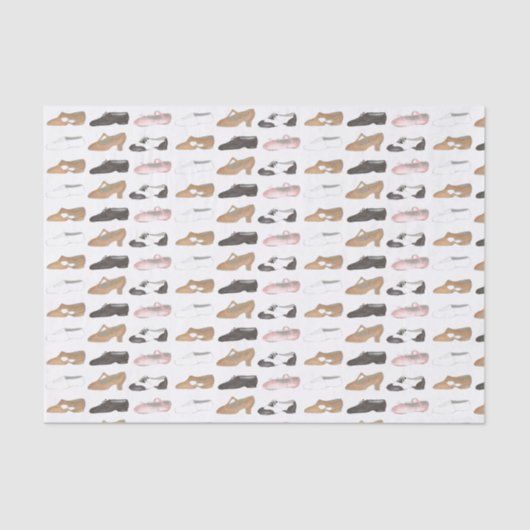 バレエジャズタップリリリカルアクロキャラクターダンスシューズ 薄葉紙 (正面)