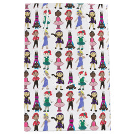 バレエジャズタップリリリトリアルアクロヒップホップダンスリサイタル ミディアムペーパーバッグ