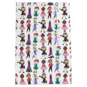 バレエジャズタップリリリトリアルアクロヒップホップダンスリサイタル ミディアムペーパーバッグ (裏面)