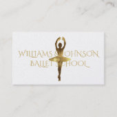 バレエスクールダンススタジオバレリーナインストラクター 名刺 (正面)
