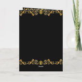 バレエスタイリッシュエレガント金ゴールド カード (裏面)