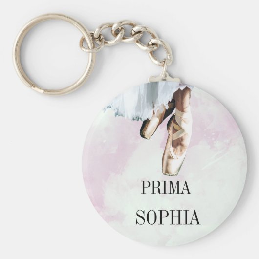 バレエスリッパーズポインテパーソナルピンク キーホルダー (正面)