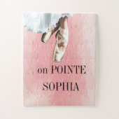バレエスリッパーズポインテパーソナルピンク ジグソーパズル (縦)