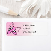 バレエスリッパ差出人住所ラベル ラベル (インサイチュ)