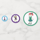 バレエタップジャズアクロリリリカルダンサー誕生日パーティー コンフェッティ (正面)