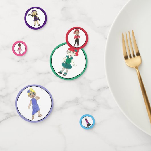 バレエタップジャズアクロリリリカルダンサー誕生日パーティー コンフェッティ (グループ)