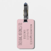 バレエタップジャズアクロリリリカルダンスシューズ先生 ラゲッジタグ (裏面縦)