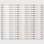 バレエタップジャズアクロリリリリカルなダンスシューリサイタル ラッピングペーパー (フラット)