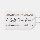 バレエタップジャズシューズギフトダンス先生ギフトラベル ギフトタグ (正面(横))